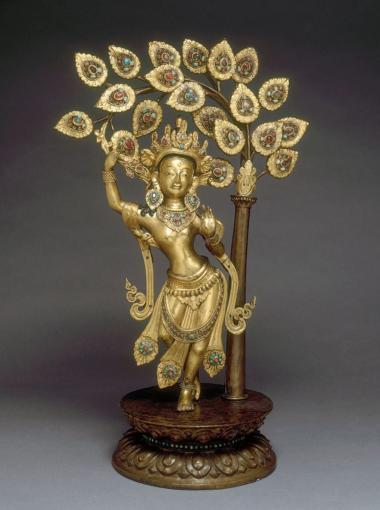Image de la reine Maya donnant naissance à Bouddha