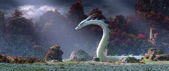 image du dragon dans le film d'animation White Snake